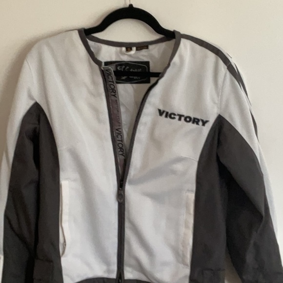 motorcycle Women's Bomber Jacket - Black and White - Picture 1 of 5